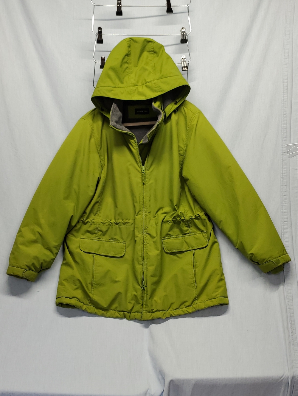 Lands' End Lime Green Hooded Ski Jacket #309